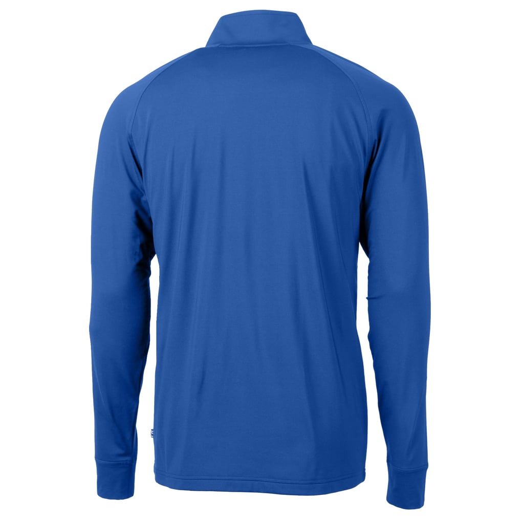  FC Cincinnati Cutter & Buck Big & Tall Adapt Eco Knit Stretch Recycled Raglan Quarter-Zip Pullover - Blue